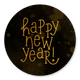 Nieuwjaar happy new year typografie goud