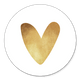 Sluitzegel hartje goud fel