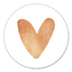 Sluitzegel hartje goud rosé