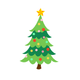 sluitzegel kerstboom kersthuisje