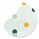 Uitnodiging confetti mint en goud