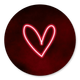 Sluitzegel neon hartje