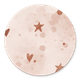 Kerst christelijk roze hart ster