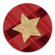 Sluitzegel ruitje rood ster