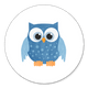 Sluitzegel uil blauw 2