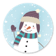 Sneeuwpop - aftelkalender