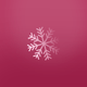 Sneeuwvlok op verloop roze