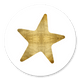 Ster goud op wit
