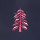 roze kerstboom
