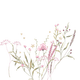 Sluitzegel veldbloemen roze