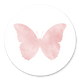 Silhouet Vlinder - Waterverf roze