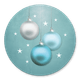 Kerstballen turquoise K
