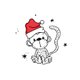 Sluitzegel Kerst aap