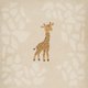 Giraffe sluitsticker