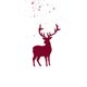 Sluitzegel kerst hert silhouet