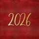 2026 goud op rood