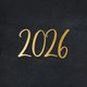 2026 - goud op zwart