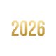 2026 - gouden letters