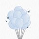 Sluitsticker met blauwe ballonnen