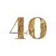 Uitnodiging jubileum 40 jaar getal goud