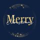 Merry Christmas Blue and white