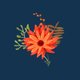 Party_Fall Flower_Blue