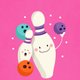 Kinderfeestje Bowling Roze Meisje