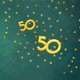 CreA_sluitzegel 50 confetti goud groen