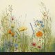 Sluitzegel sfeervolle veldbloemen