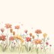 Sluitzegel bloemen geboortekaartje hertje