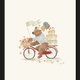 Beertje op fiets