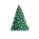 Kerstzegel kerstboom