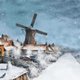 Sluitzegel Hollands winter landschap