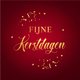 Sluitzegel rood goudlook confetti "Fijne Kerstdagen"