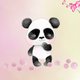 Geboren - Panda op roze