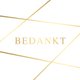 Geo lijnen goud - Bedankt