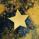 Kerst - ster goud spetters