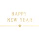 Happy New Year - lijn met ster