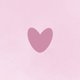 waterverf roze hart