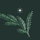 kersttak groen hertje