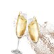 Jubileum - champagneglazen goud glitter