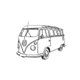 Sluitzegel vw busje perspectief
