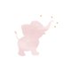 Sluitzegel watercolor olifant roze