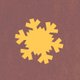 Kerst sticker sneeuwvlok
