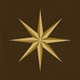 Kerst - grote gouden ster