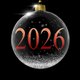 Kerst - kerstbal glas 2025