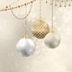 Kerst - kerstballen wit/goud