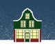 Kerst - zaans huisje sneeuw