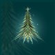 Kerst - kerstboom op groen