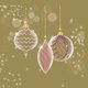 Kerst - kerstballen decoratie roze-wit-goud
